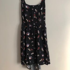 Open back mid length floral dress